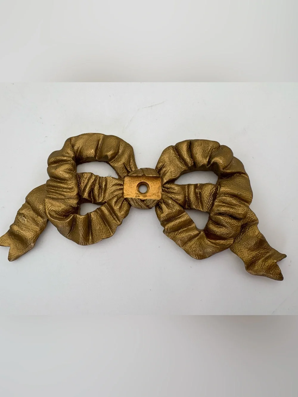 Gold-Tone Ornamental Bow Hardware Accent Set